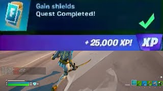 Gain full shields within 30 seconds of taking damage from opponents Fortnite EASY and FAST [upl. by Pollak270]