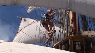 Sailing on board bark EUROPA 1 [upl. by Rosaleen]