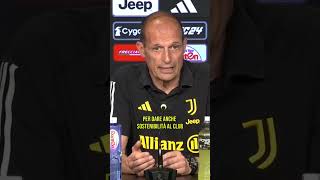 ALLEGRI in conferenza Parole importanti di ELKANN juventus allegri juve shorts [upl. by Dwight474]