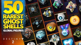 50 Rarest Ghost Shells in Destiny 2 [upl. by Ninaj]