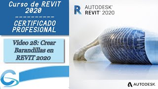 Video 28 Crear Barandillas en Revit 2020 [upl. by Persas118]