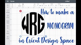 How to make a monogram in Cricut Deisgn Space  Live replay [upl. by Chase95]