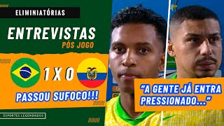 🚨ENTREVISTAS PÓS JOGO  RODRYGO  ANDRÉ  ESTEVÃO  BRASIL 1 X 0 EQUADOR  ELIMINIATÓRIAS [upl. by Atinahs]