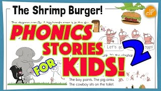 Phonics Stories for Kids  Part 2  A 12 Stories for Kids  ELF Kids Videos [upl. by Tobit]