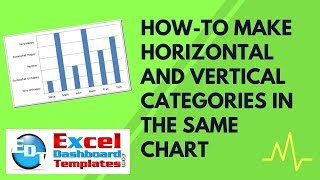 Howto Make Horizontal and Vertical Categories in the Same Excel Chart [upl. by Oiramal]