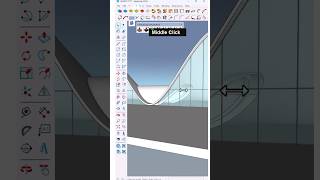 Creating a waveshaped tensile structure in SketchUp [upl. by Collum]