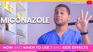 How and when to use MICONAZOLE cream  3 Side Effects [upl. by Heintz231]