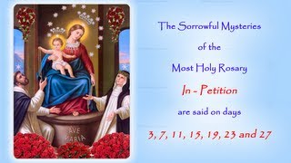 The Sorrowful Mysteries  In Petition  Annual 54 Day Rosary Novena [upl. by Deni565]