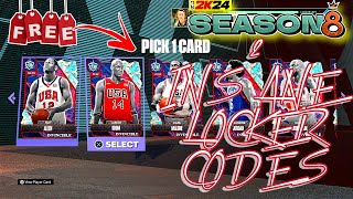 2 INSANE FREE LOCKER CODES FOR A GUARANTEED INVINCIBLE CARD IN NBA 2K24 [upl. by Lewis]