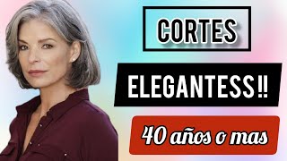 🧑 cortes de MUJER DE 40 años 2024 estilos ELEGANTES para MUJER DE 40 ✂️ [upl. by Nwahsud371]