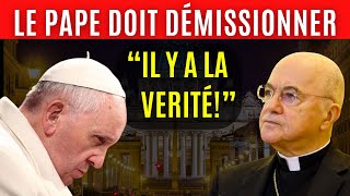 L ANCIEN CARDINAL VIGANÒ RÉVÈLE DES SECRETS SUR LE PAPE FRANÇOISCHOQUANT 💥✝ [upl. by Netsirc]