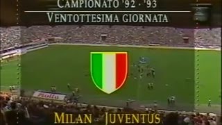 Milan  Juventus 13 17041993 11a Ritorno Serie A [upl. by Cunningham]