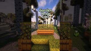 How to build a Garden Hedge in Minecraft Tutorial minecraft [upl. by Enrobyalc]