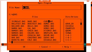 Quick Basic 45 QB45  Enrarecer la interfaz [upl. by Landy841]