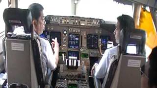 Philippine airline Boeing 747400 Cockpit [upl. by Bodi]