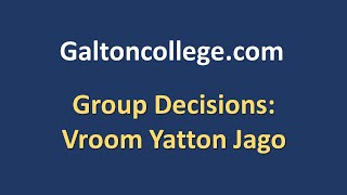 Group Decisions Vroom Yatton Jago [upl. by Ruddy]