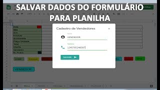 Planilhas Google  Salvar Dados de Formulário HTML para Planilha  Aula 29 [upl. by Adam640]