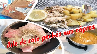 Aile De Raie Pochée Avec Jus Beurre Salé Vinaigre [upl. by Unity458]