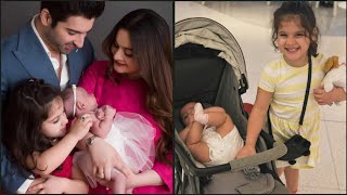 Aiman Khan Second daughter miral muneeb First Family photo on Birthday  Aiman Khan Biography 2024 [upl. by Einaeg]