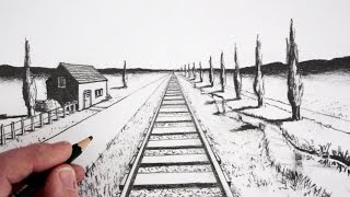 How To Draw Using 1Point Perspective [upl. by Athey]