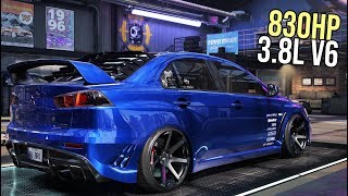 Need For Speed HEAT  Mitsubishi Lancer 38L V6 Swap Gameplay [upl. by Adlog]