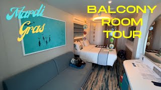 CARNIVAL MARDI GRAS BALCONY STATEROOM TOUR 15469 [upl. by Bolton]