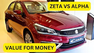 2024 CIAZ ZETA VS ALPHA  PRICEFEATURESVALUE FOR MONEY  B2CAR [upl. by Arymat157]