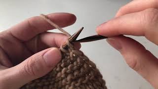 How to knit Fisherman rib stitch k1b p1 [upl. by Gombosi]