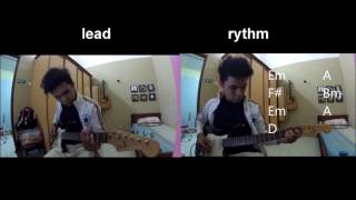 cara main gitar Lefthanded  Tiada Lagi Kidungmu [upl. by Nepsa]