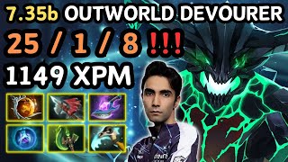 🔥 735b OUTWORLD DEVOURER Midlane By SUMAIL 🔥 25 KILLS 1149 XPM 38K NET WORTH 🔥  Dota 2 [upl. by Anifares]