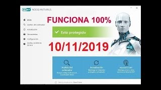 LICENCIA DE ESET NOD32 ANTIVIRUS 11  ACTIVAR 100 FUNCIONANDO [upl. by Cissej148]