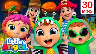 Family Halloweens Song  Little Angel Kids Songs amp Nursery Rhymes [upl. by Ailiec]