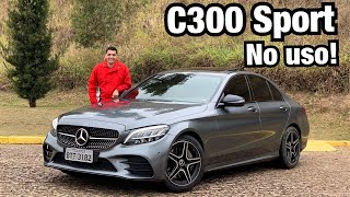 Novo MERCEDES C 300 Sport 2019 no uso  Falando de Carro [upl. by Nraa]