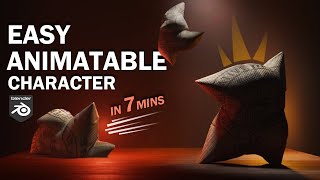 Blender tutorial Easy create animatable Character in 7 minutes [upl. by Hanway]