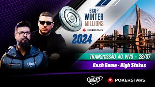 ♠ BSOP Poker Show  Cash Game High Stakes do BSOP Winter Millions 2024 ♠ [upl. by Wake196]