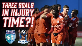 THREE GOALS IN INJURY TIME WampH vs AFC Totton  Full Highlights [upl. by Ynohtnakram]