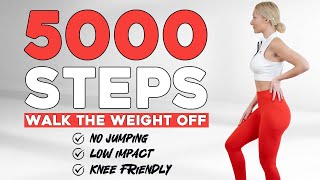 5000 STEPS WALKING WORKOUT  5K Steps Challenge 30 Min Fat Burning Endurance Knee Friendly [upl. by Erihppas579]