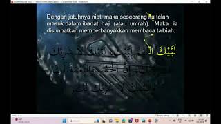 Kursus Manasik Umrah pt 1 512024 [upl. by Itak163]