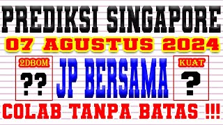 PREDIKSI SGP 07 AGUSTUS 2024 I PREDIKSI SGP HARI INI I PAITO SINGAPORE  DATA SGP 2024 [upl. by Nivi]