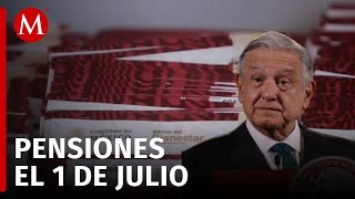 AMLO planea entregar primer apoyo del Fondo de Pensiones el 1 de julio [upl. by Hafirahs]