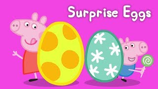 Peppa Pig  Surprise Eggs Learn Sizes for Kids  Small Medium and Large  Learning with Peppa Pig [upl. by Farika]