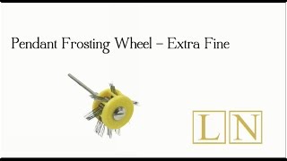 Cooksongold Extra Fine Pendant Frosting Wheel Review by Lydia Niziblian [upl. by Ahsienar]