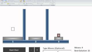 Excel VBA Tower of Hanoi  Lucas Tower [upl. by Ibrik]