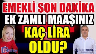 Emekli Son Dakika Ek Zamlı Maaşınız Kaç Lira Oldu [upl. by Milde]