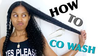 How to CoWash for Week Long MoistureNatural Curly Hair ft As I Am Naturally [upl. by Brasca]