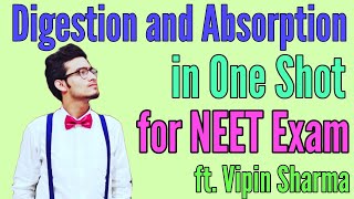 Digestion and Absorption in One Shot  Best Revision for NEET ft Vipin Sharma  Human Physiology [upl. by Coster411]