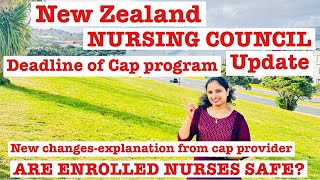 New Zealand NURSING COUNCIL UPDATEDEADLINE OF CAP PROGRAMARE ENROLLED NURSES SAFESAAVUMILURTLAW [upl. by Rush]