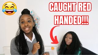 MUM GOT CAUGHT RED HANDED  NEVAEHS NEW SCHOOL UPDATE [upl. by Thisbe]