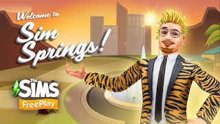 The Sims FreePlay  Sim Springs Feature Trailer [upl. by Anawek]