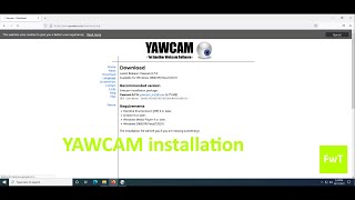 Yawcam installation for beginners [upl. by Aninnaig]